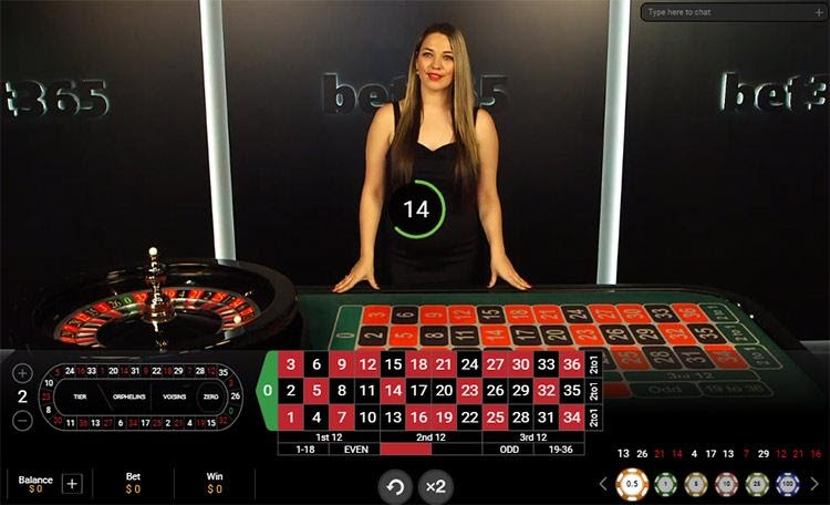 Trình bày live roulette